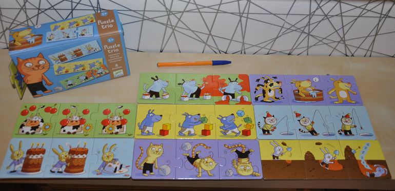 Пазломания. Часть 4. Маленькие одинаковые коробочки от Djeco :)