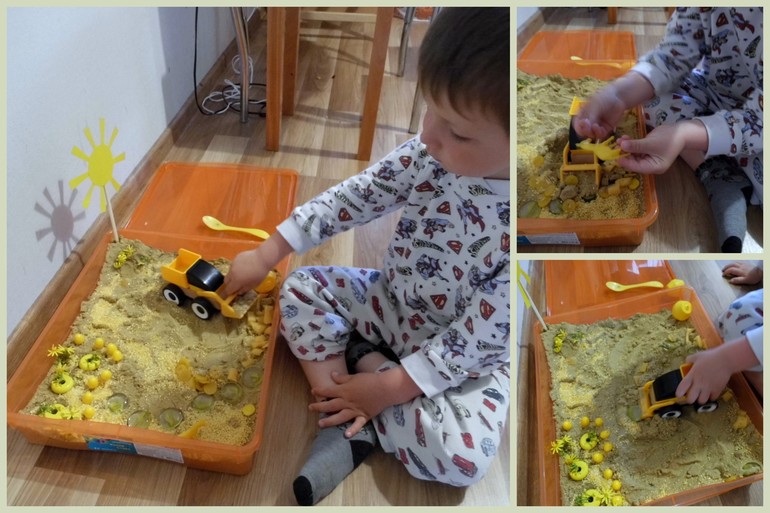 Повторяем цвета. Сегодня желтый