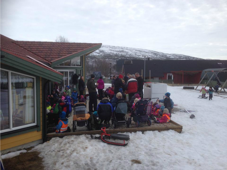 Настя в садике