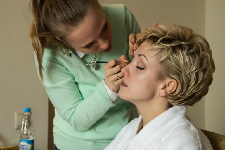 Свадебный макияж. За кадром