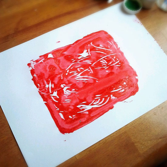 Художка 2.Рисование ватными палочками.
