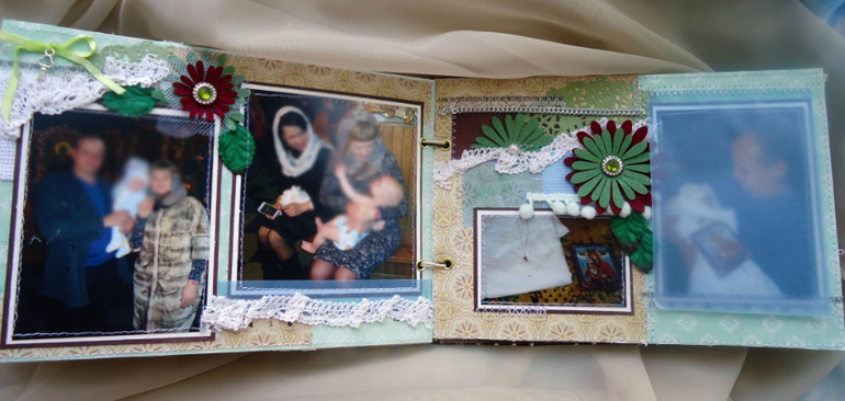 Мини альбомчики для крестных