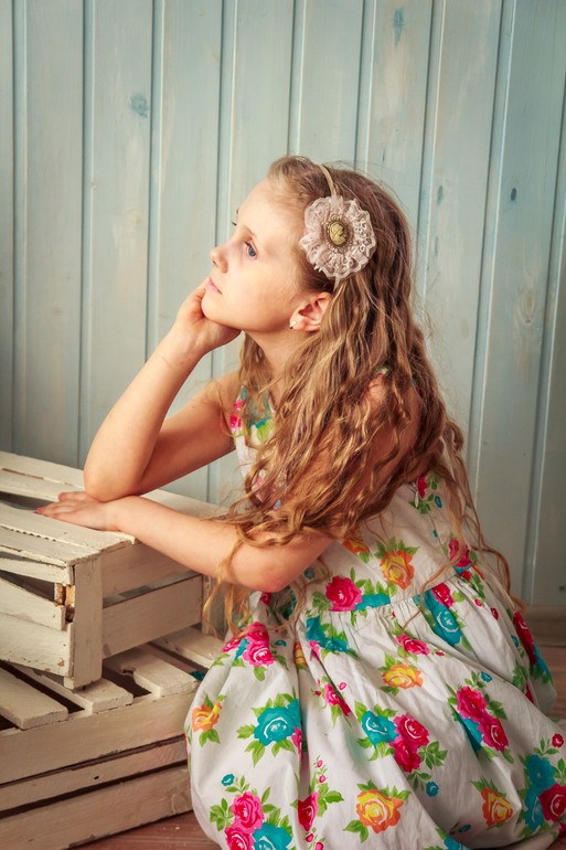 девочки с длинными волосами?