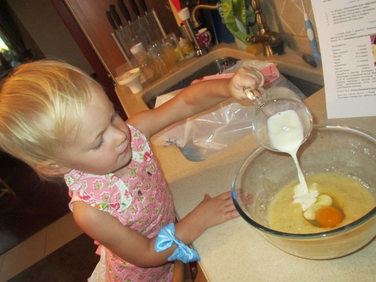 ФМ Готовим вместе с детьми.Банановые оладьи