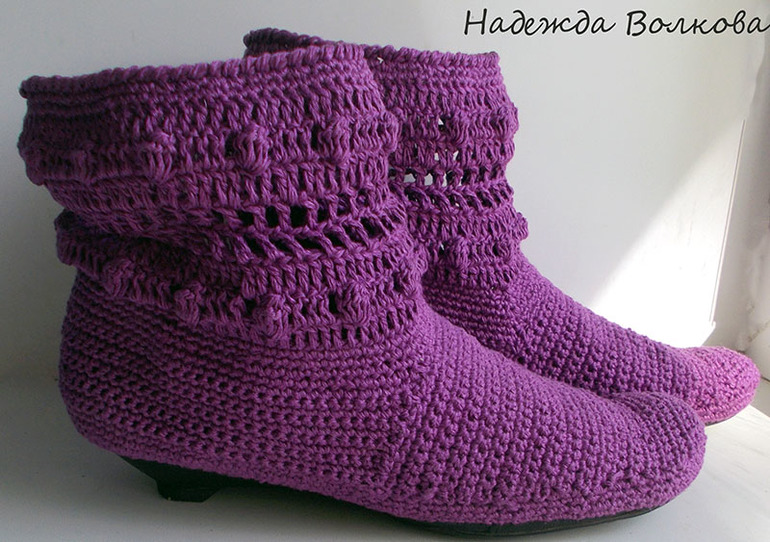 Льняные сапожки себе любимой