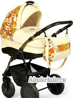 Детская коляска 2 в 1 Slaro Indigo Leaves Collection