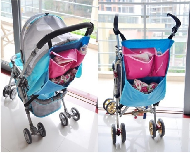 Сумка на детскую коляску для хранения вещей, шопинг-органайзер