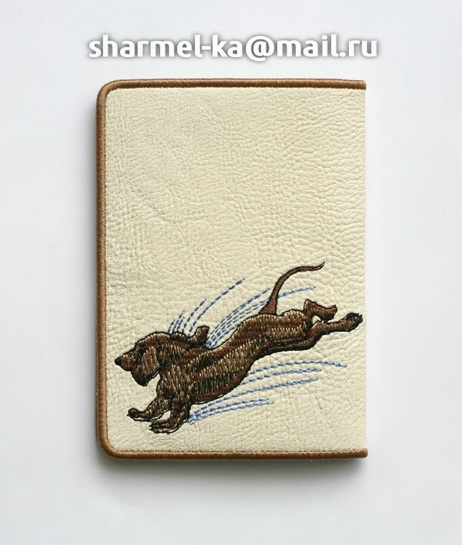 Вышитая обложка на паспорт