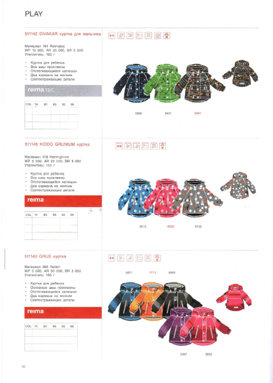 Reima сезон 14/15 свободный склад