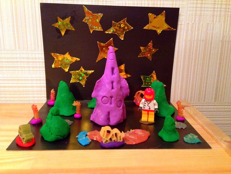 В садик ко дню космонавтики