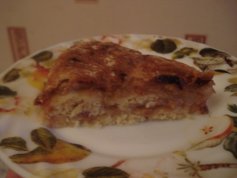Насыпной яблочный пирог
