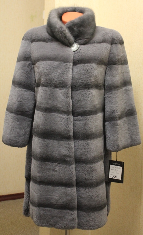 Шикарная шубка бобрик-графит 27500р