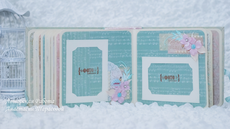 Свадебный набор: альбом и открытка в коробочке.