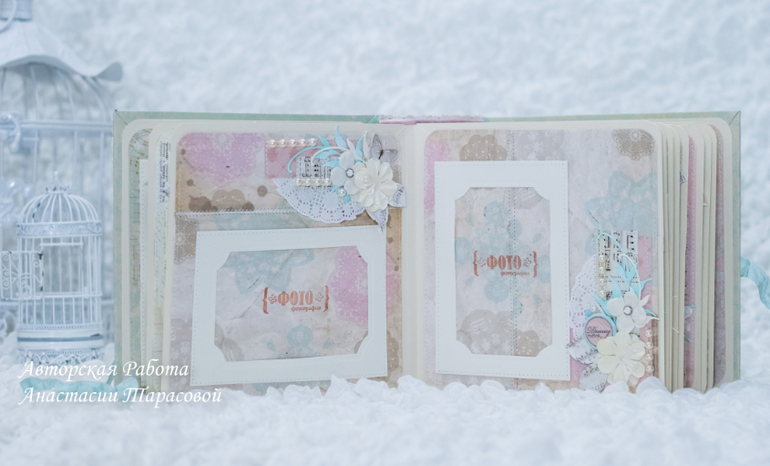 Свадебный набор: альбом и открытка в коробочке.