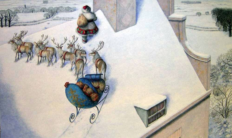 Рождественская ночь Клемента Мура с иллюстрациями Анджелы Барретт