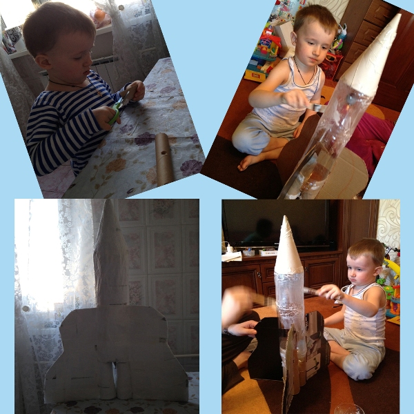 Космическая поделка в сад