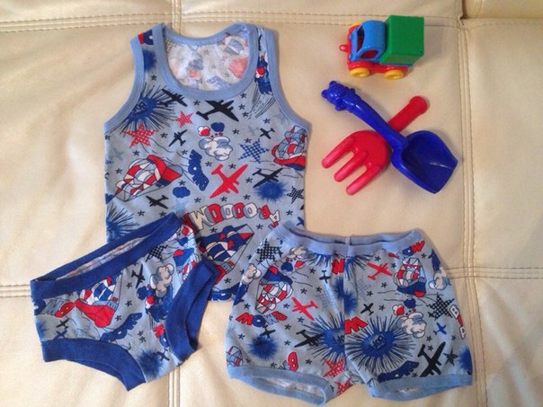Бельишко для сынишки. Готовимся к лету.