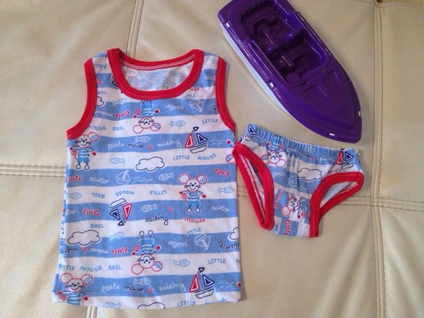 Бельишко для сынишки. Готовимся к лету.