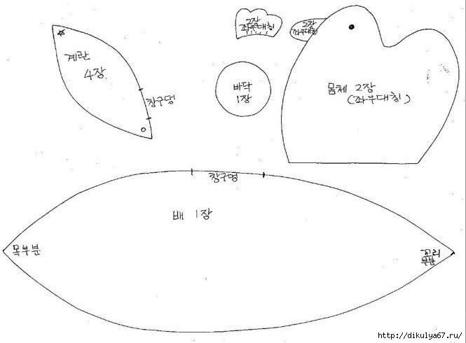 текстильные курочки
