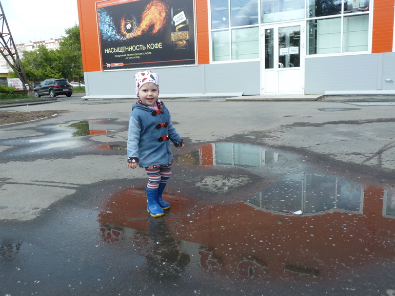 Утром прошёл дождик