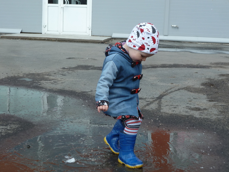 Утром прошёл дождик