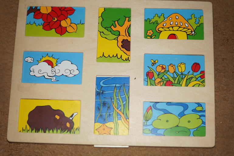 Наши деревянные игрушки 10 мес - до 1,7 . Часть 1.