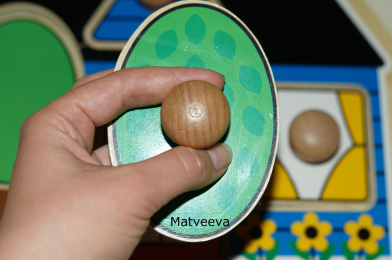 Наши деревянные игрушки 10 мес - до 1,7 . Часть 5 - рамки-вкладыши