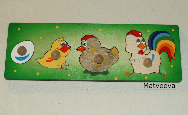 Наши деревянные игрушки 10 мес - до 1,7 . Часть 5 - рамки-вкладыши 2