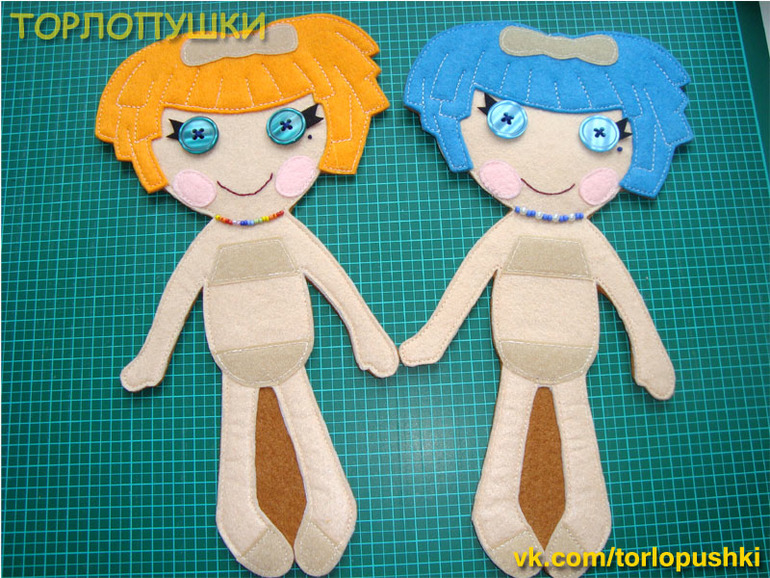 Шьем фетровых куколок