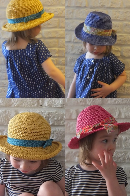 Летние шляпки для девочек ручная работа