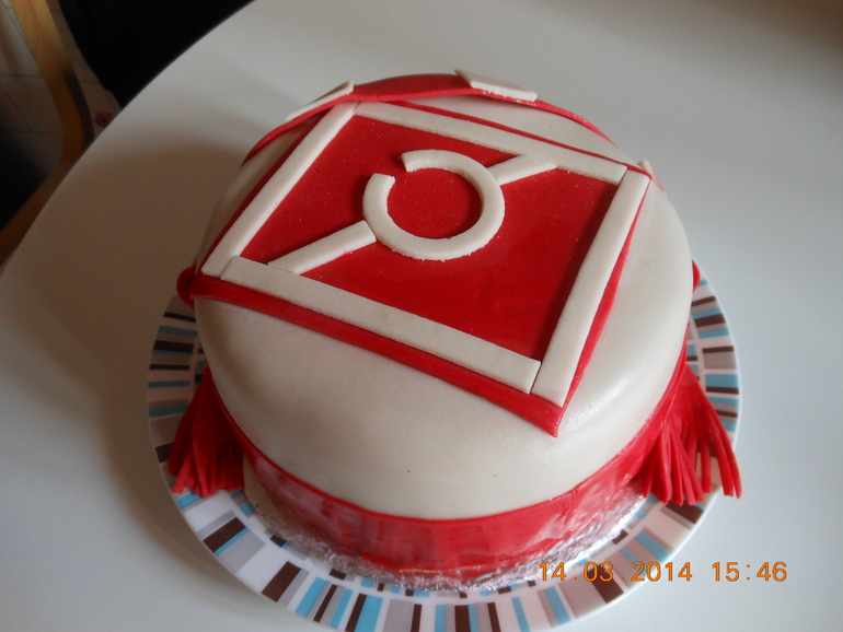 Тортик для любителя спортклуба СПАРТАК!