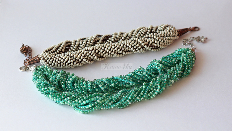 Новый цветочек из новых браслетов)