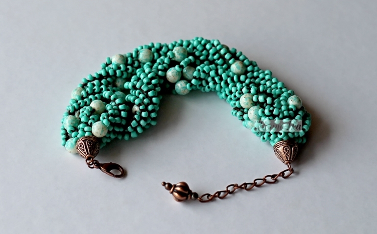 Браслеты из бисера. Продолжаю пополнять коллекцию)