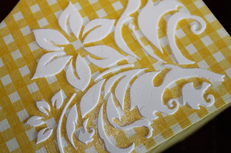 Совместный декупаж короба для специй.