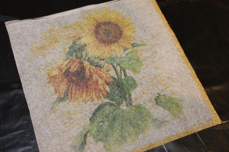 Совместный декупаж короба для специй.