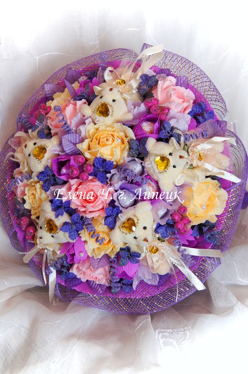 Большой, нежный букет для девочки 6ти лет