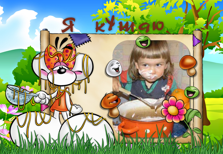 Плакаты-колладж на детские дни рождения