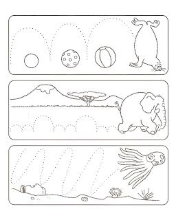 Готовим руку к письму (материал для распечатки)