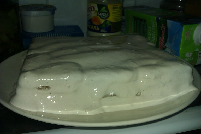 Совместный с Вероничкой тортик.