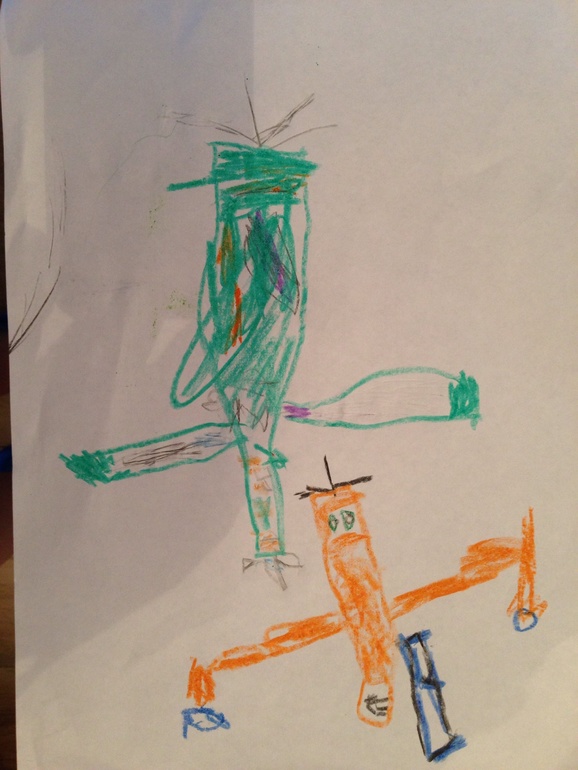 Юный художник))