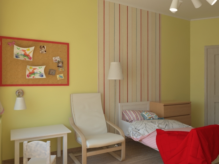 Детская с мебелью из Икеи.