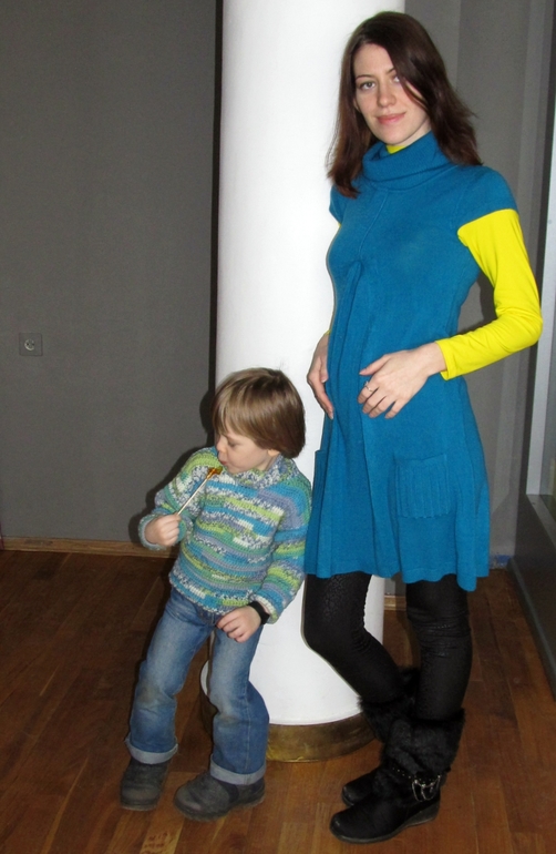 18 недель. Прибавка и шевелюшки