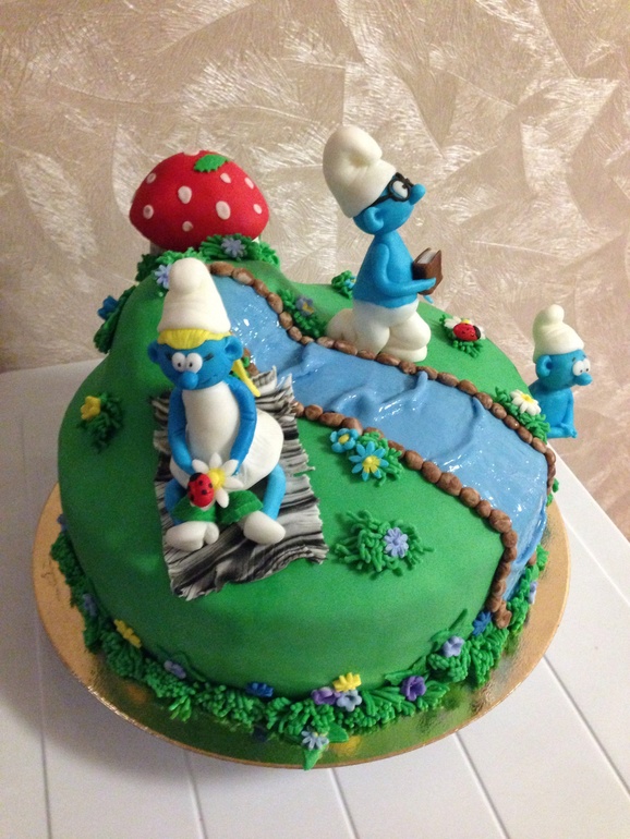 Мои первые смурфы...