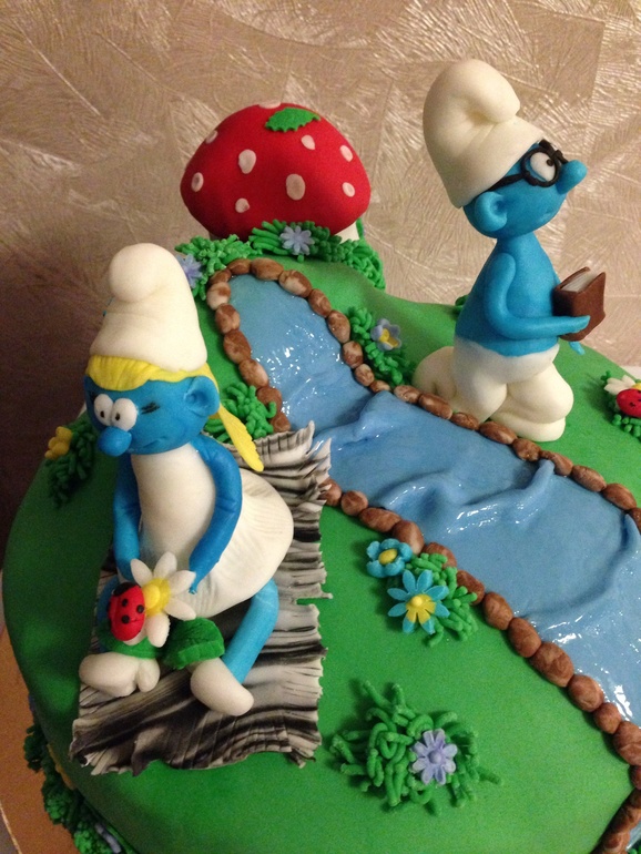 Мои первые смурфы...