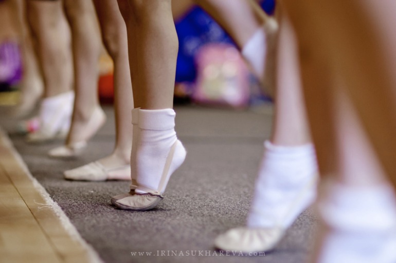 Тренировка по художественной гимнастике. Часть 1.