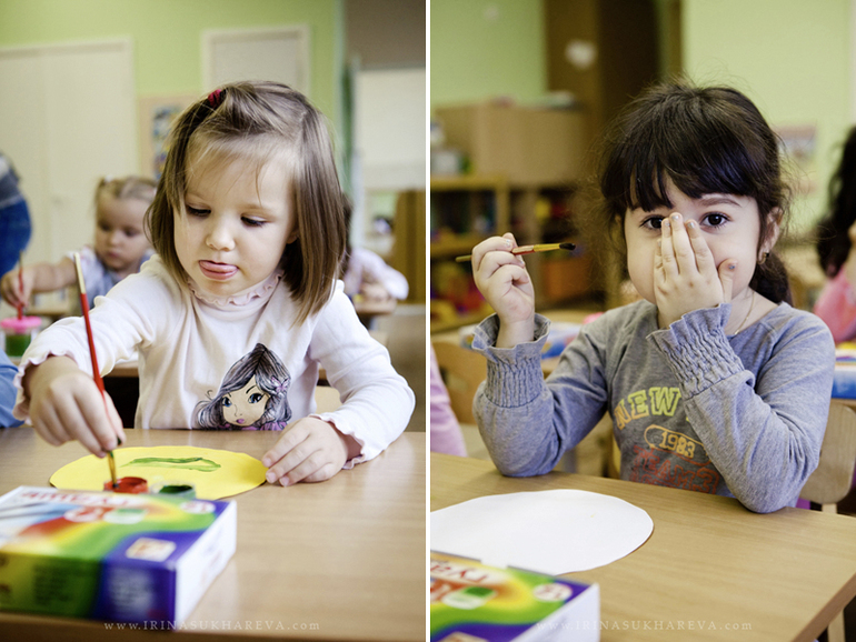 Один день из жизни в детском саду. Часть 1. Рисуем.
