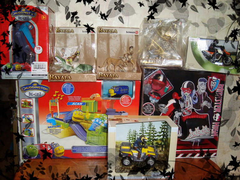 Хвастики из закупки фирменных игрушек с сайта  Му Toys.de ))))