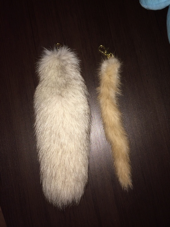 Брелочки из норки, песца