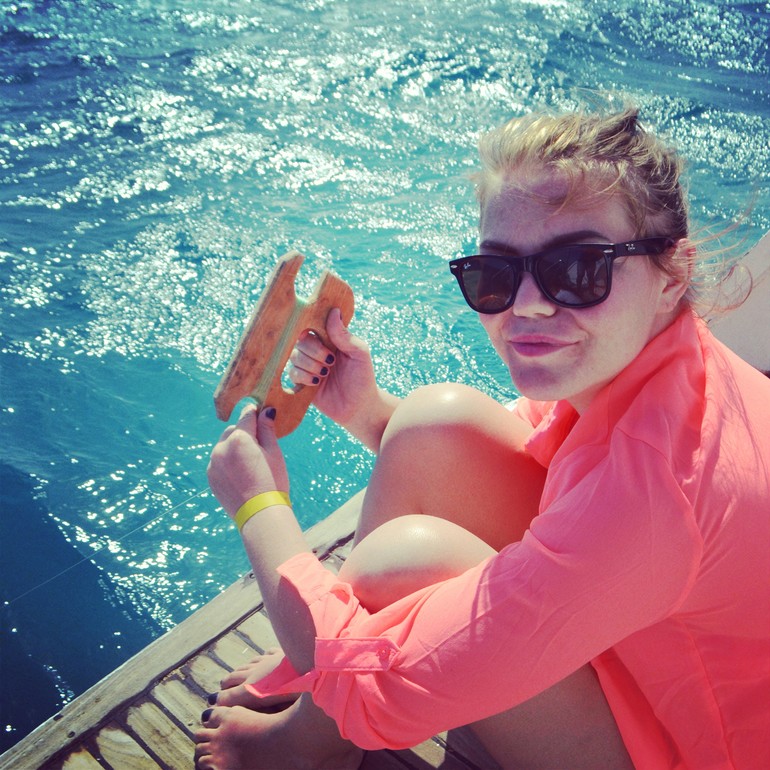 Недавний отдых.