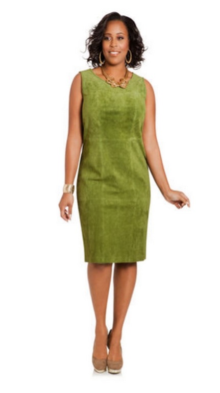 Платье из натуральной замши